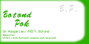 botond pok business card